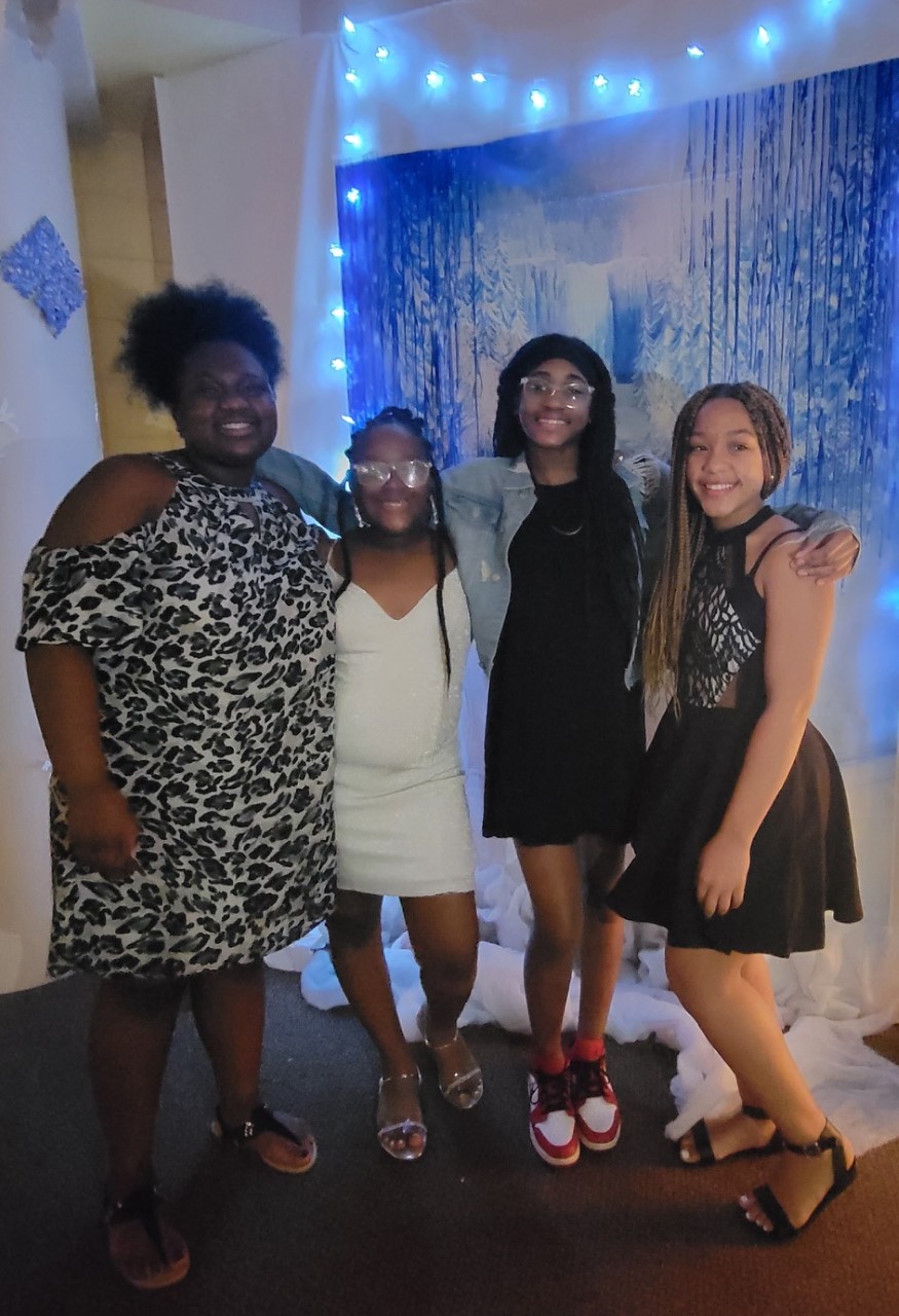 students at winter dance