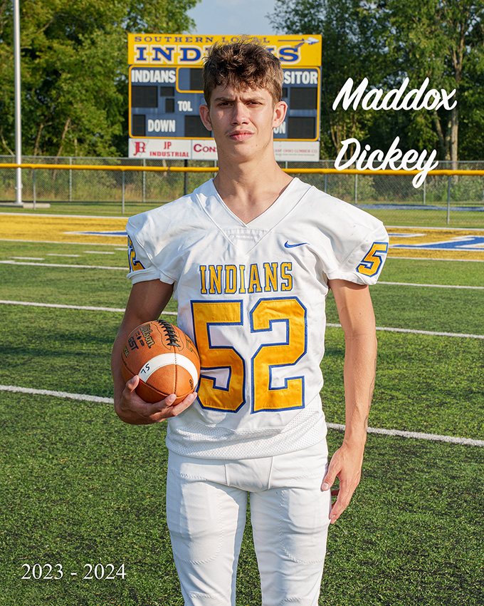 senior Maddox Dickey