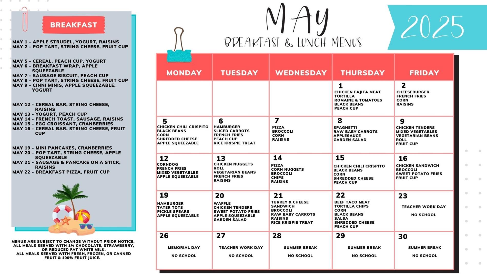 may menu