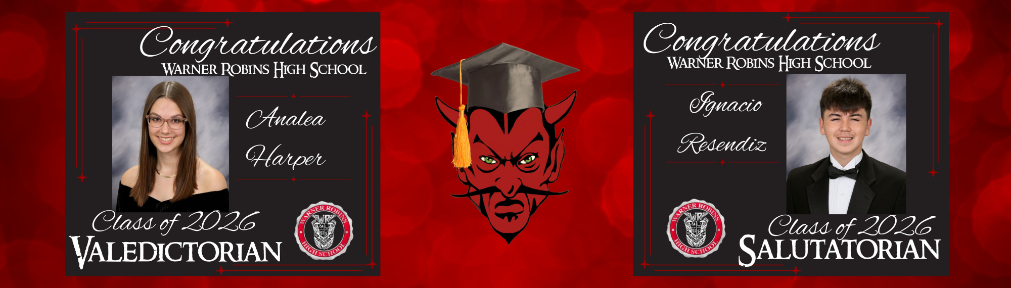 Congratulations to our 2026 Valedictorian and Salutatorian!