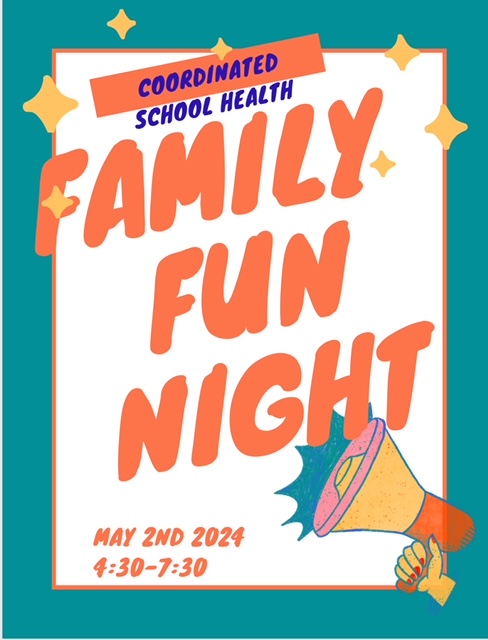 Franklin County School's Coordinated Health Family Fun Night. Thursday, May 2nd. More information to come soon! 