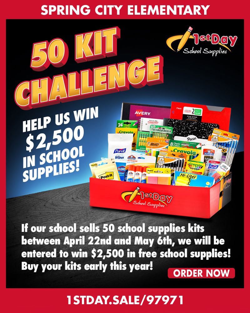 50 Kits by May 6 Promotional Flyer