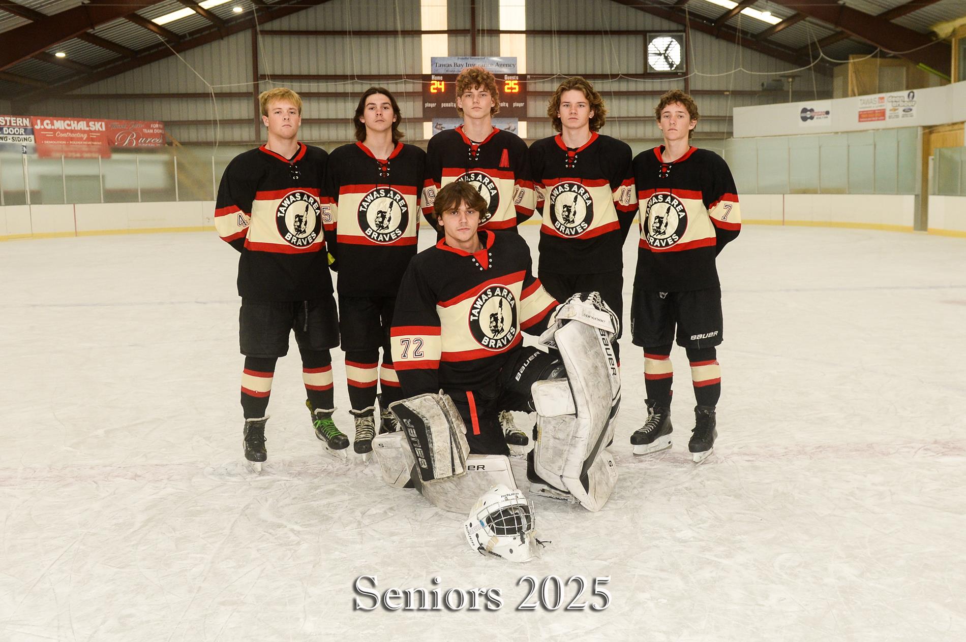 V hockey team seniors