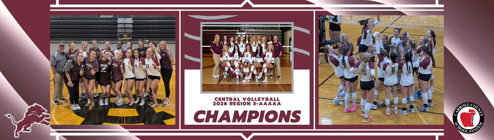 Central HS volleyball team is region champion!