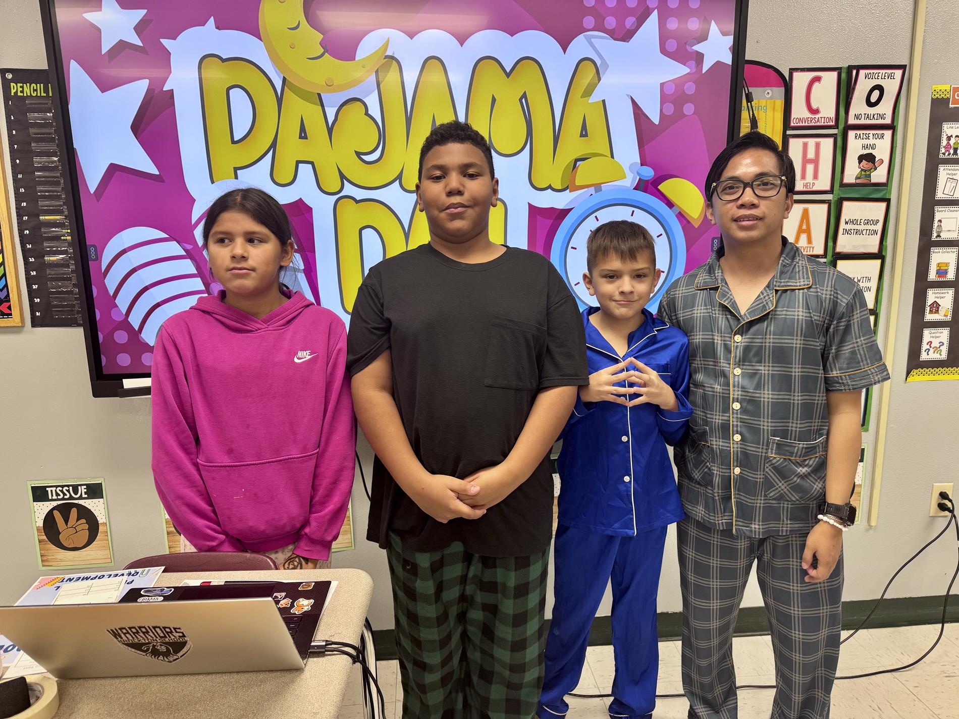 4th Grade Pajama Day