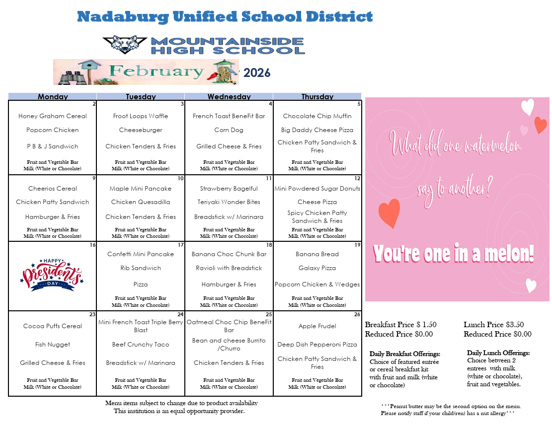 Breakfast/Lunch Menu