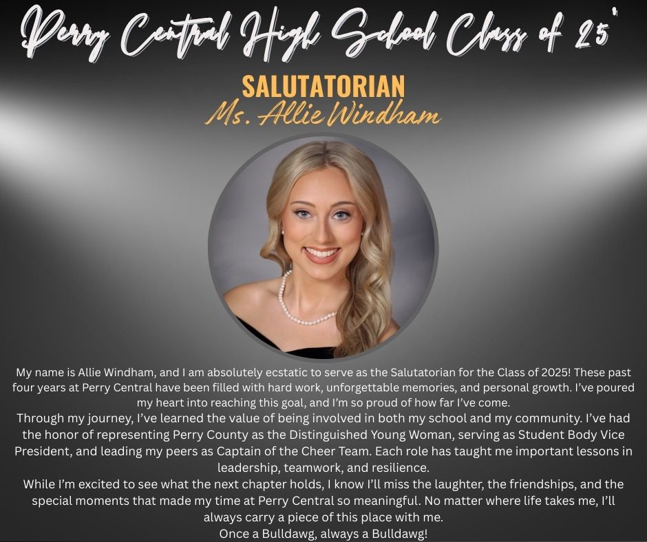 Class of 2025 Salutatorian Allie Windham Class of 2025 Salutatorian Allie Windham
