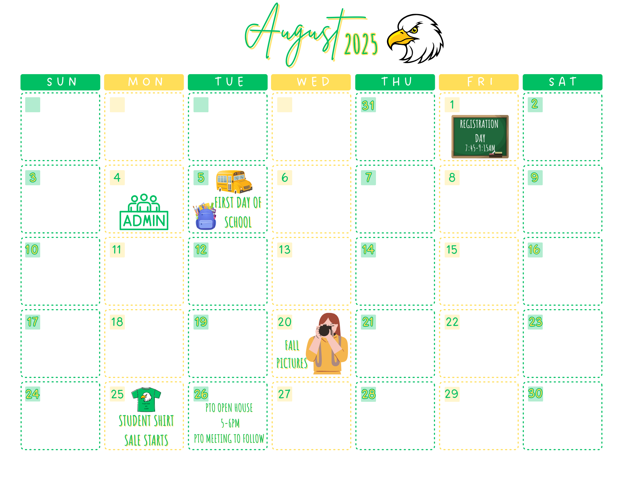 August Calendar