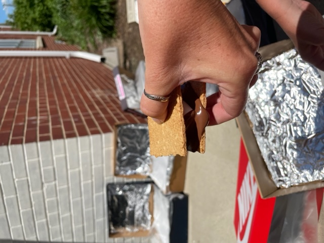 Solar oven s'mores