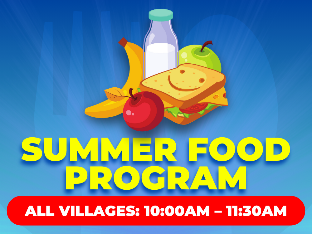 Summer Food Program · Locations and Times