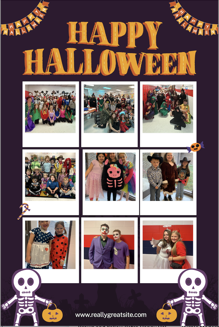 halloween collage