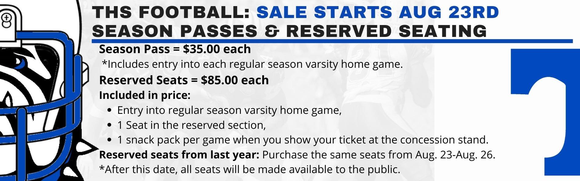 RESERVED SEATS INFORMATION