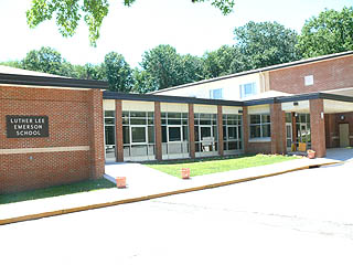 Luther Lee Emerson Front of School
