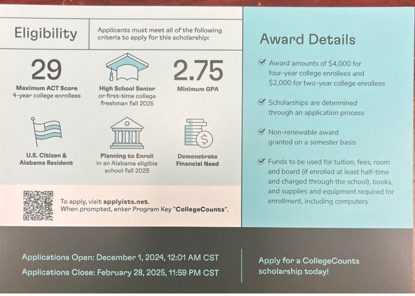 College Counts Scholarship 2025