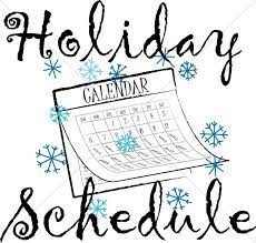 EHMS holiday break schedule