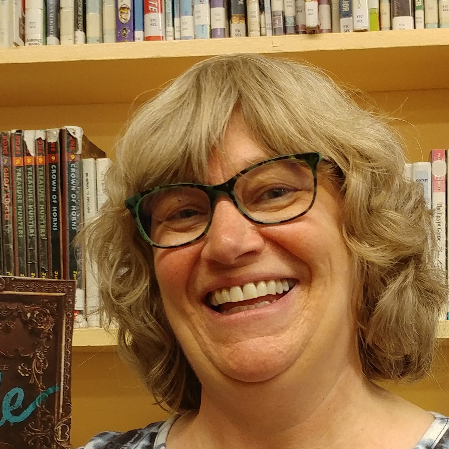 Debbie Pfeiffer, school librarian