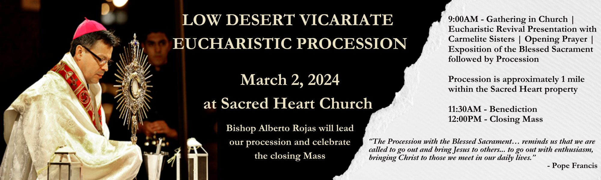 Eucharistic Procession Sat Mar 2
