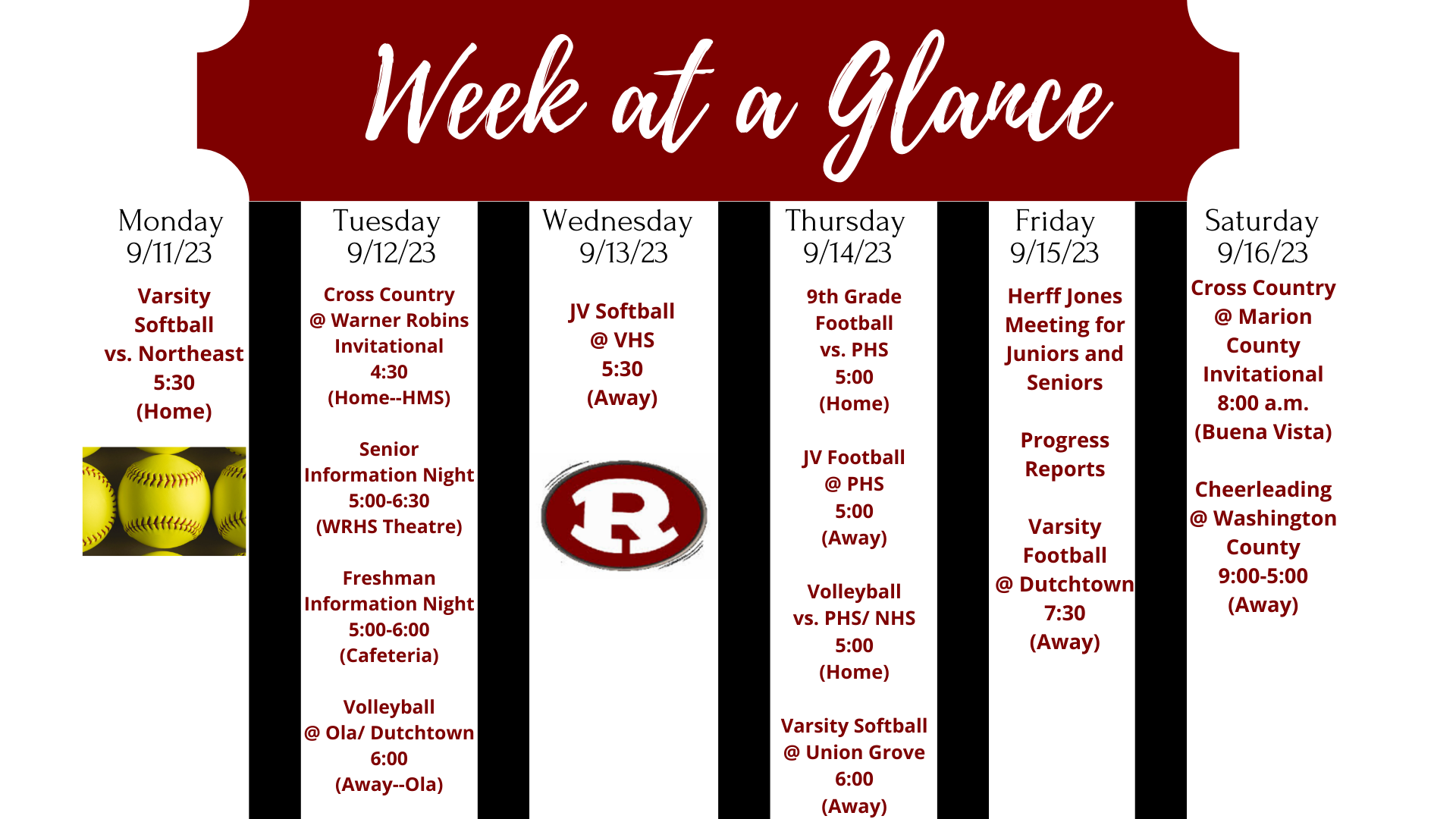 Week at a glance