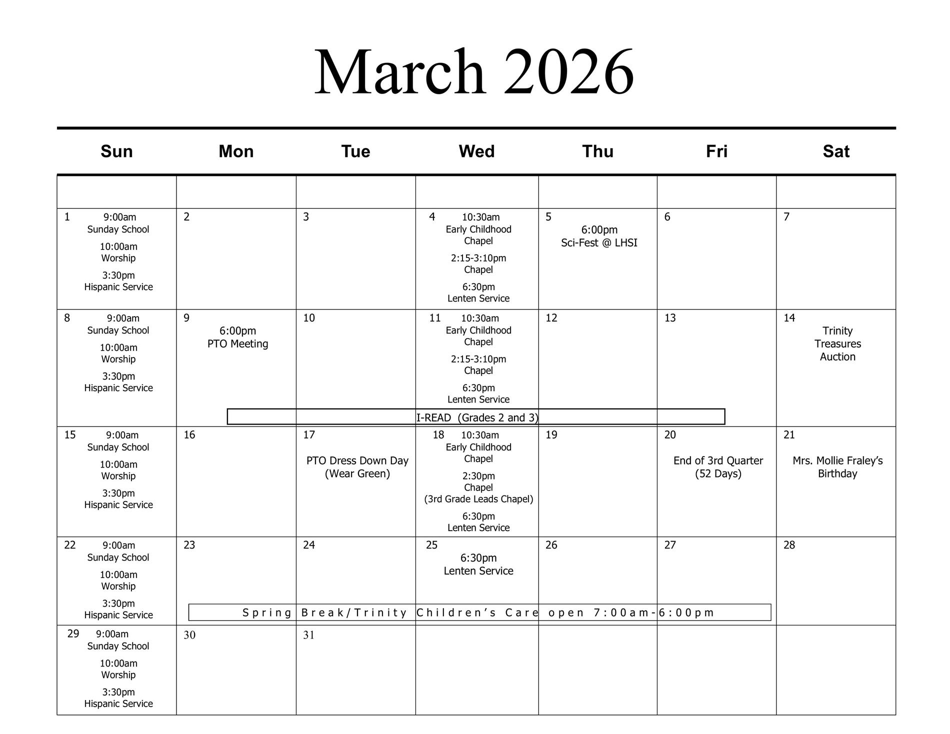 March 2026