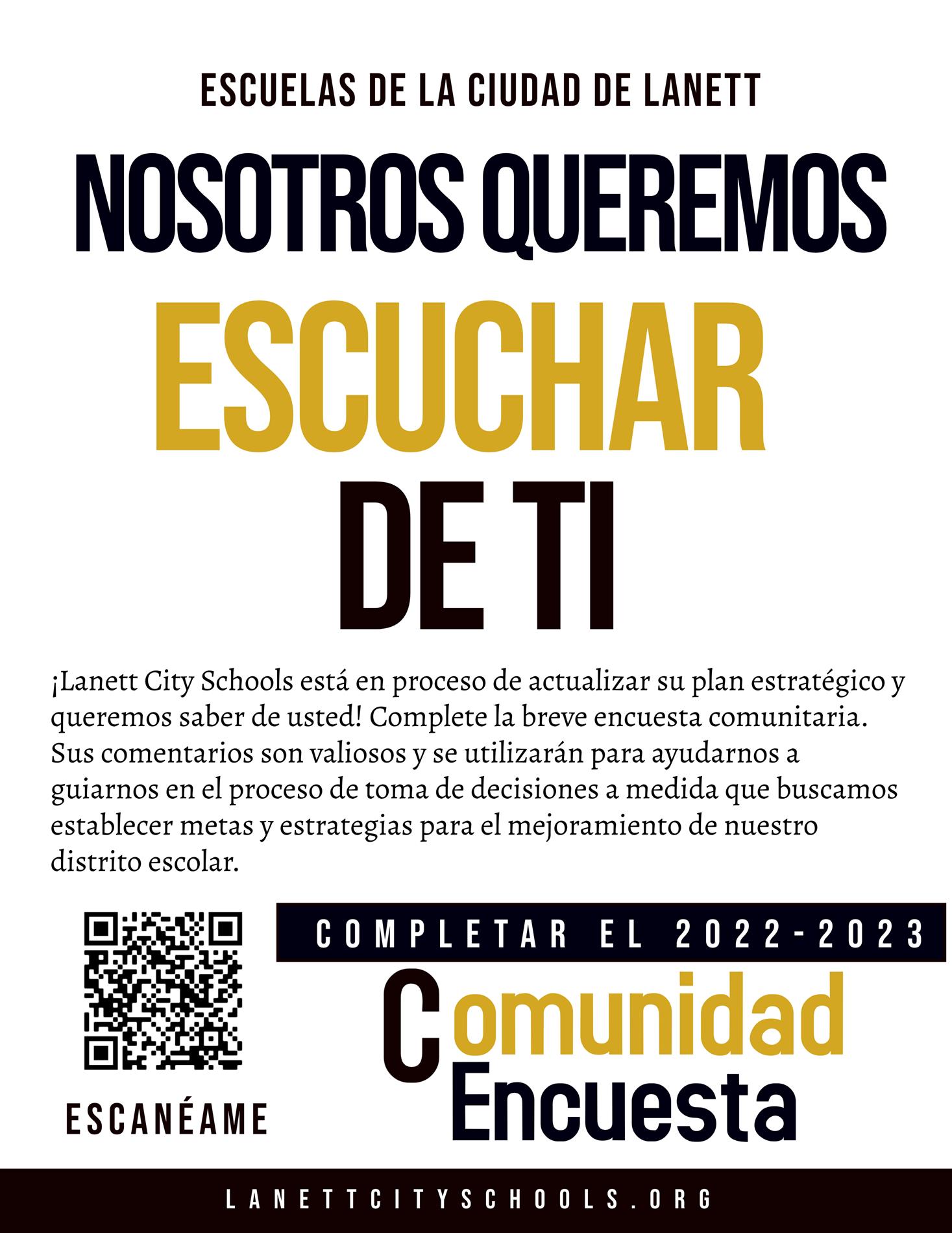 Community Survey Spanish
