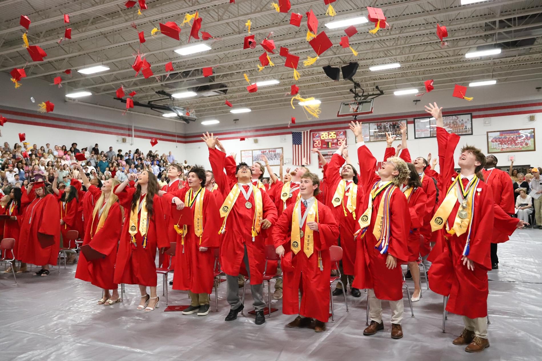 Graduation Hat Toss