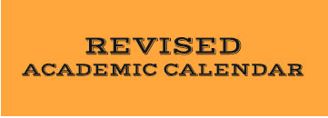 Revised Academic Calendar