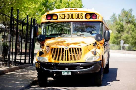 Picture of School Bus Stopped