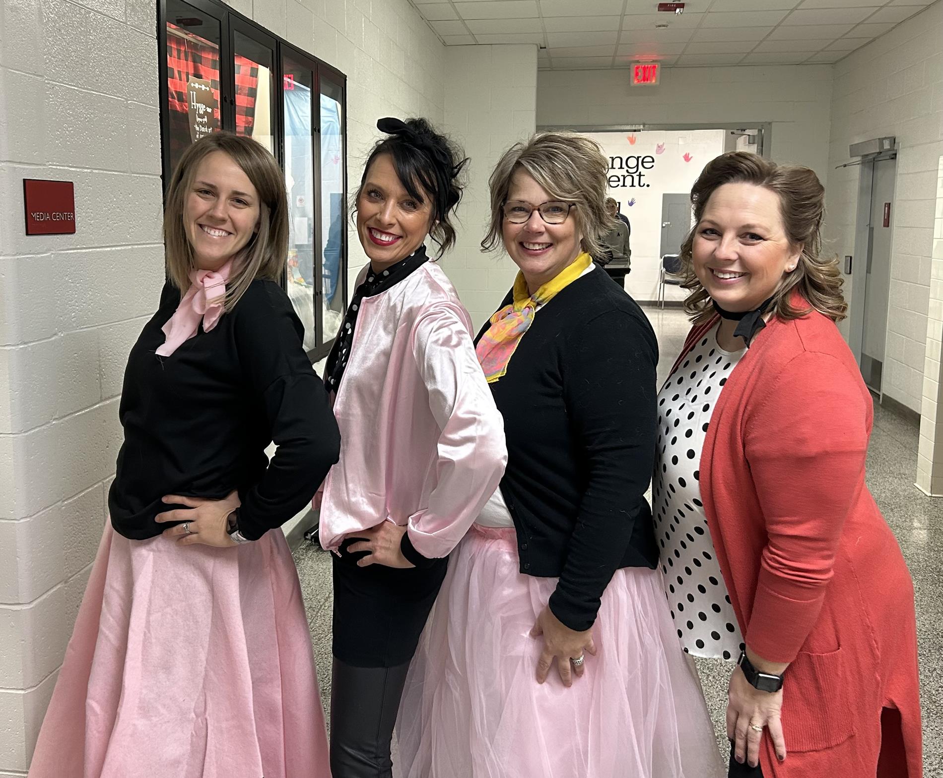 staff dressed up for 50s
