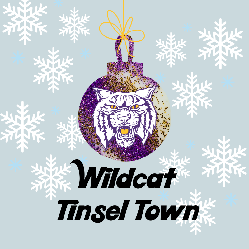 Wildcat Tinsel Town with Wildcat Ornament