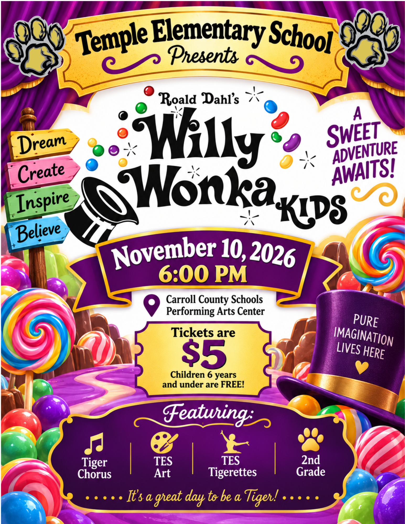 TES Chorus Presents Willy Wonka Kids
