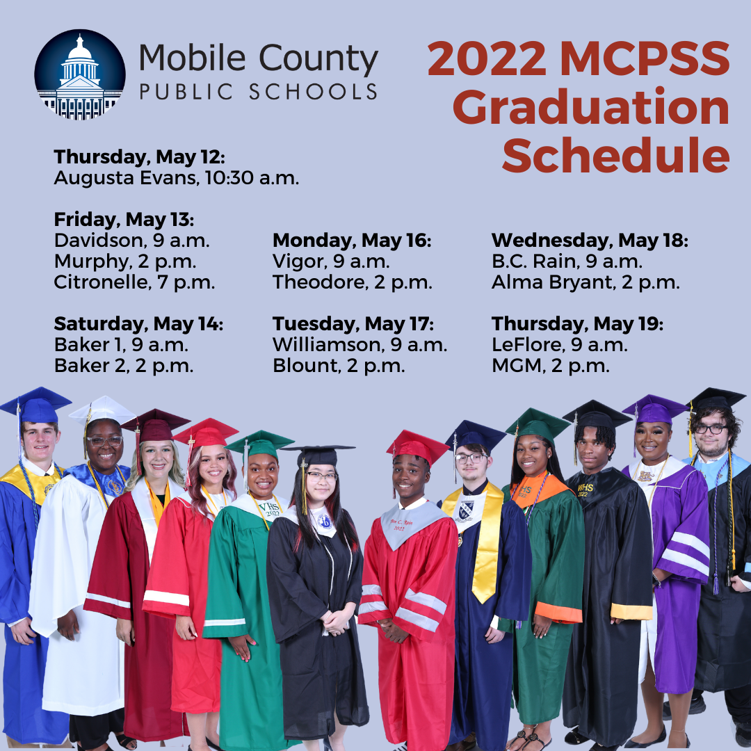 Class Of 2022 Graduation Schedule