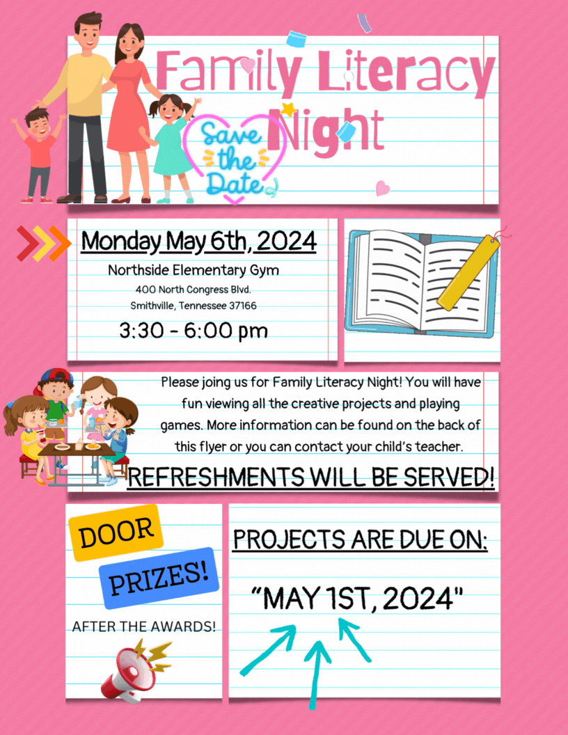 Family Literacy Night May 6, 2024