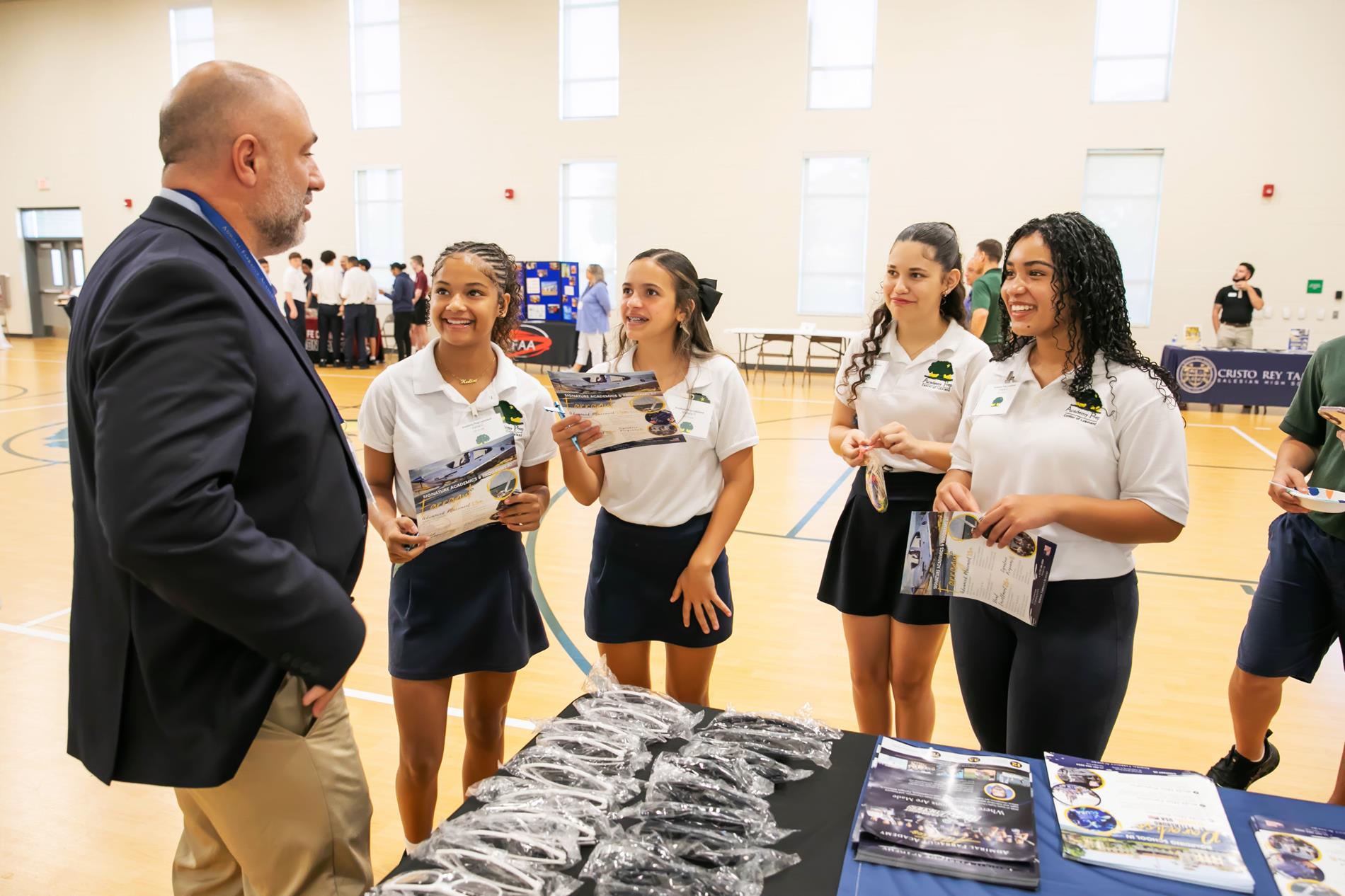 Students at High School Showcase