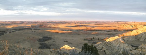 View of clay butte