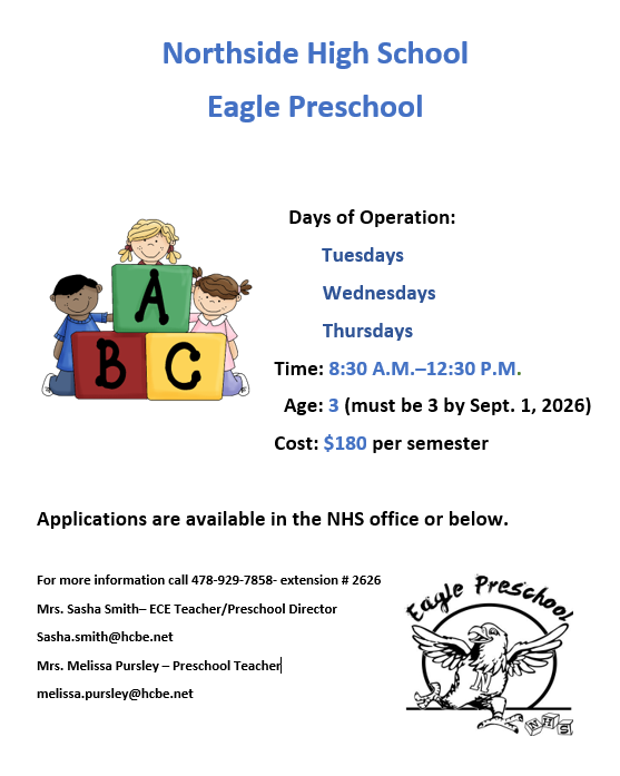 Eagle Preschool flier
