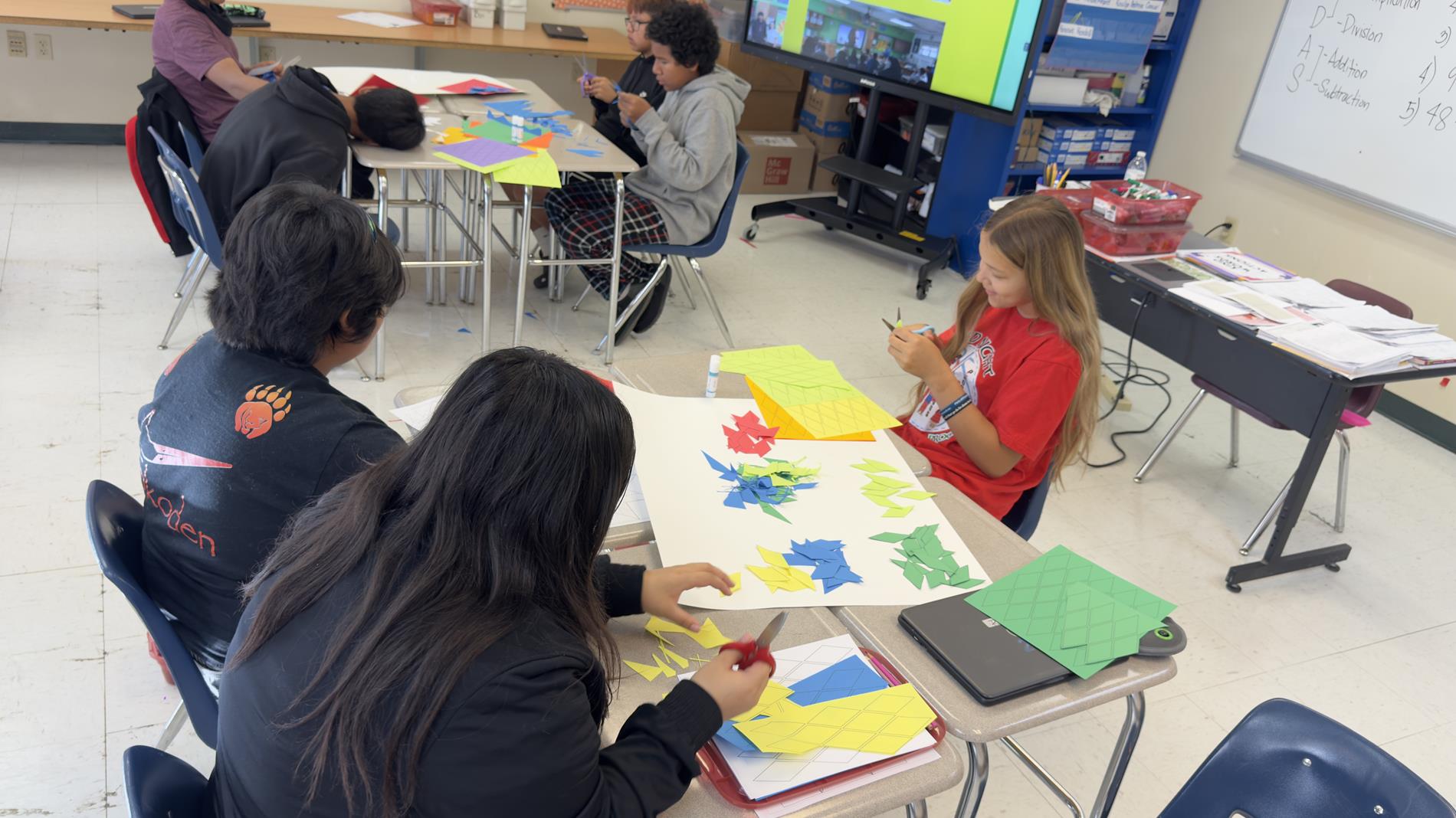 Quilts + Math = Masterpieces by our students!