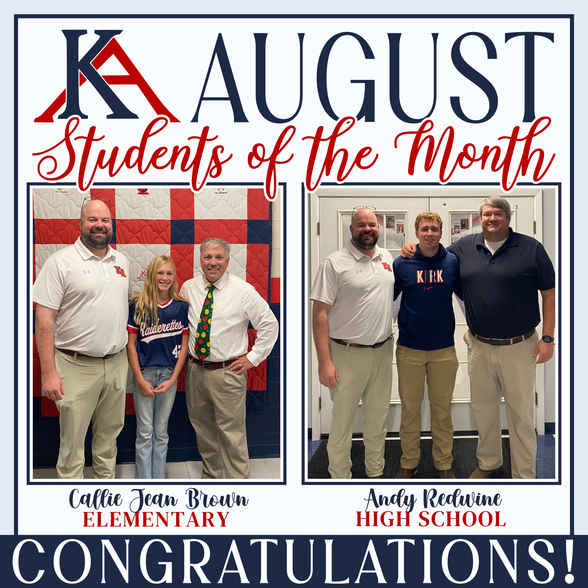 students of the month