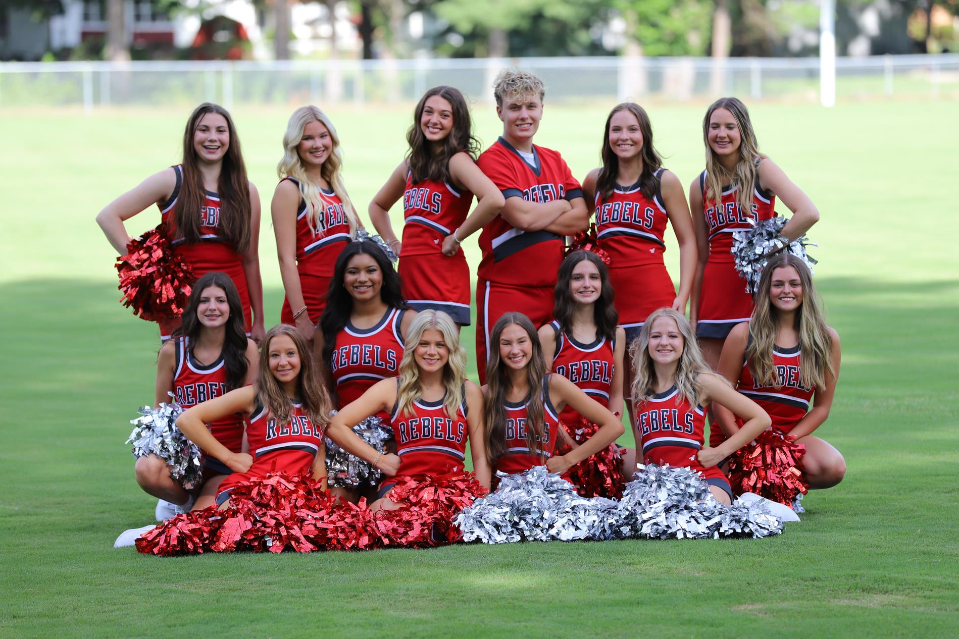Football Cheer Team Photo