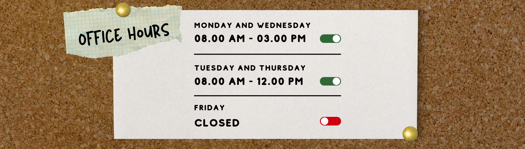 Summer office hours