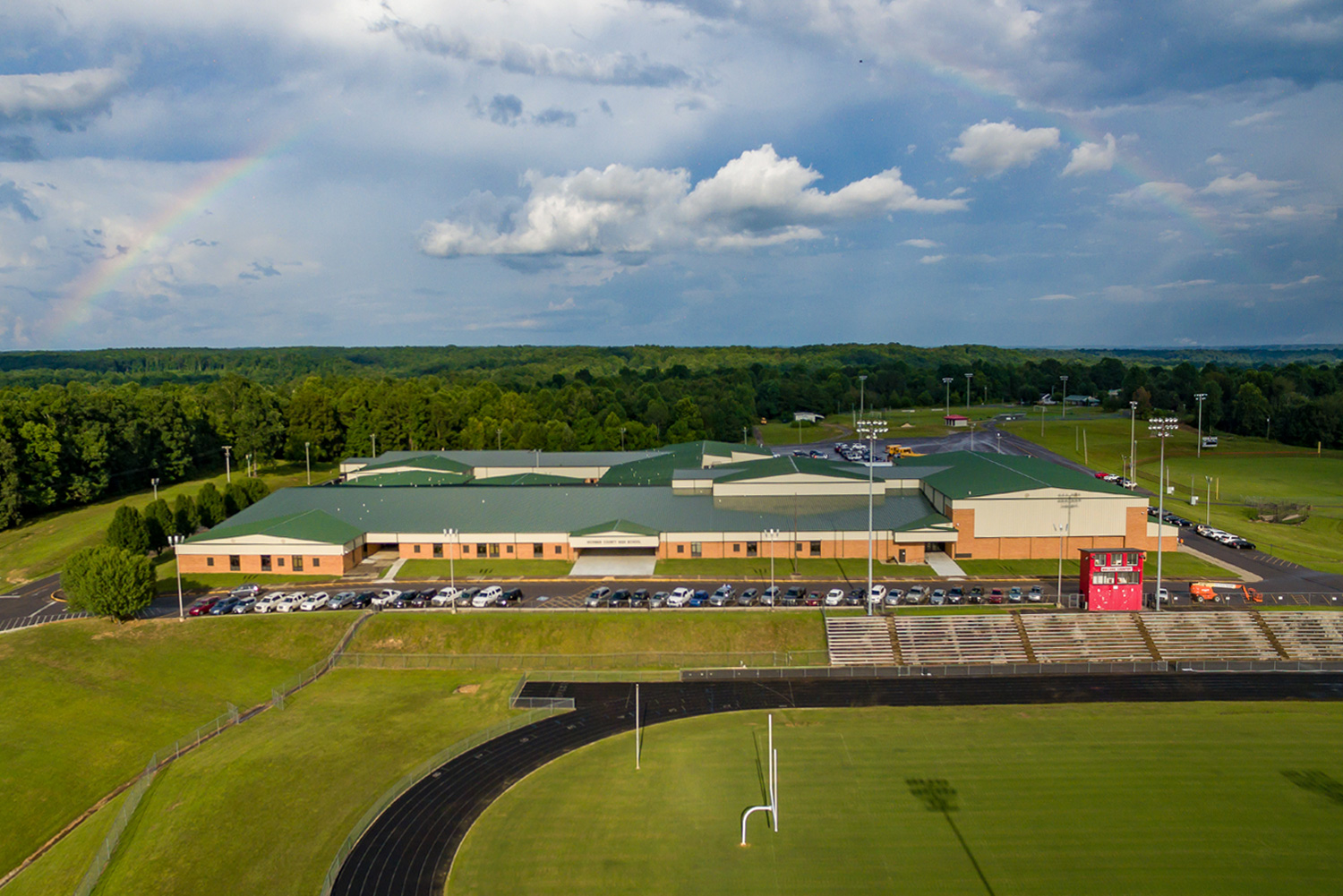 Drone shot of HCHS