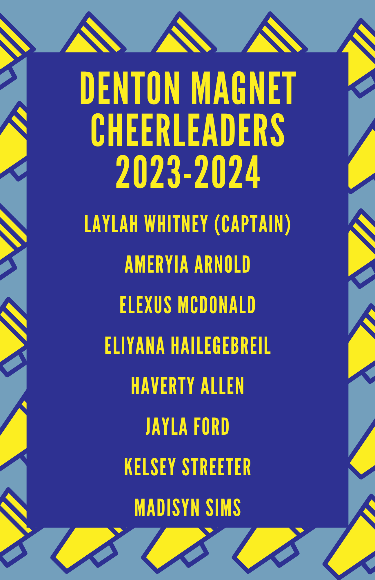 Denton Magnet 2023 - 2024 Cheerleaders