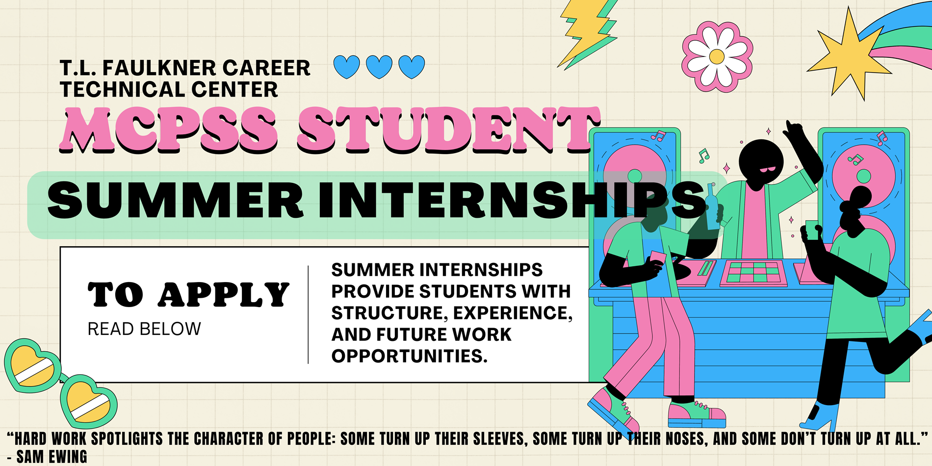 summer internship banner