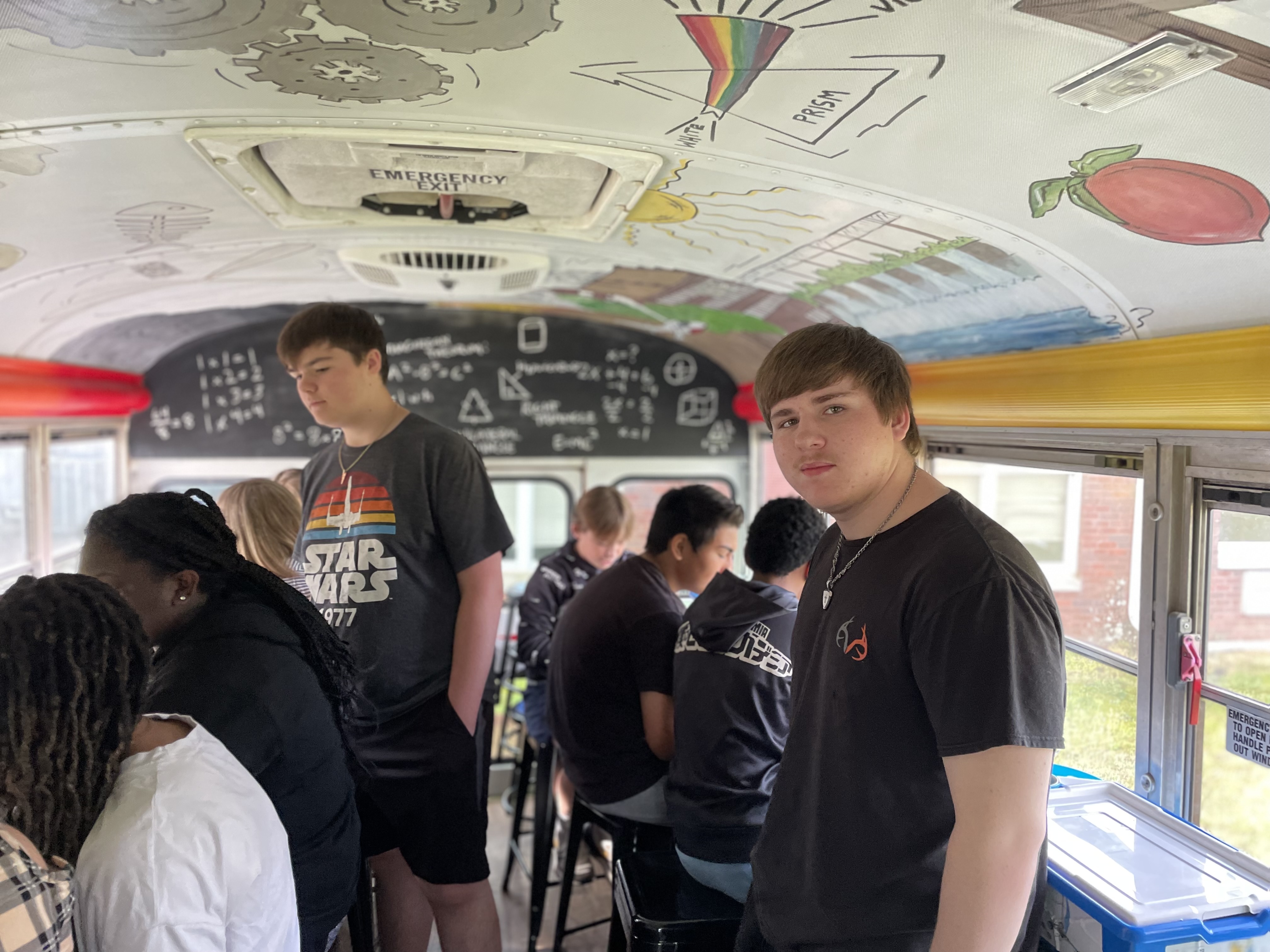 CSO Helping with STEM Bus
