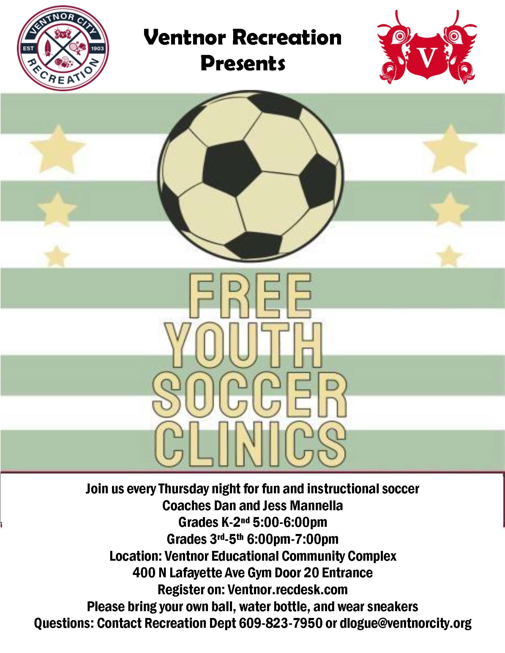 Ventnor Free Soccer Clinics