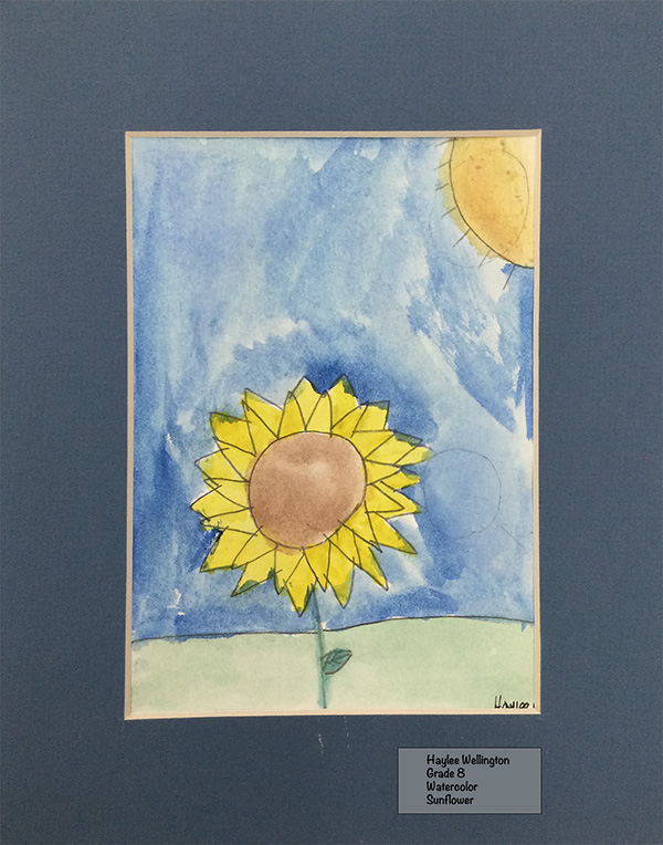 Haylee Wellington - Watercolor Sunflower
