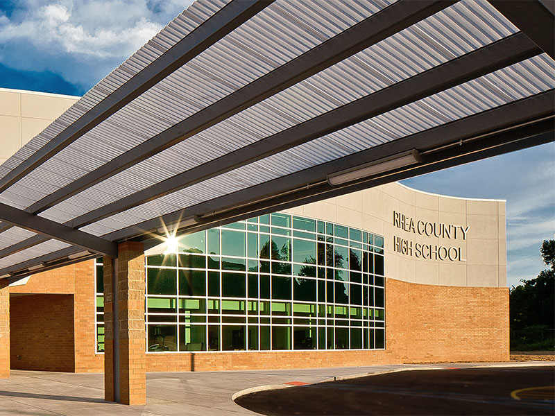 Rhea County High School Front View