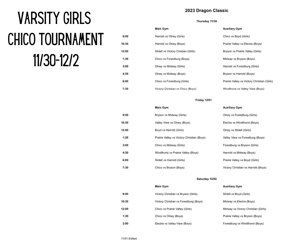 Varsity Girls Chico Tournament 