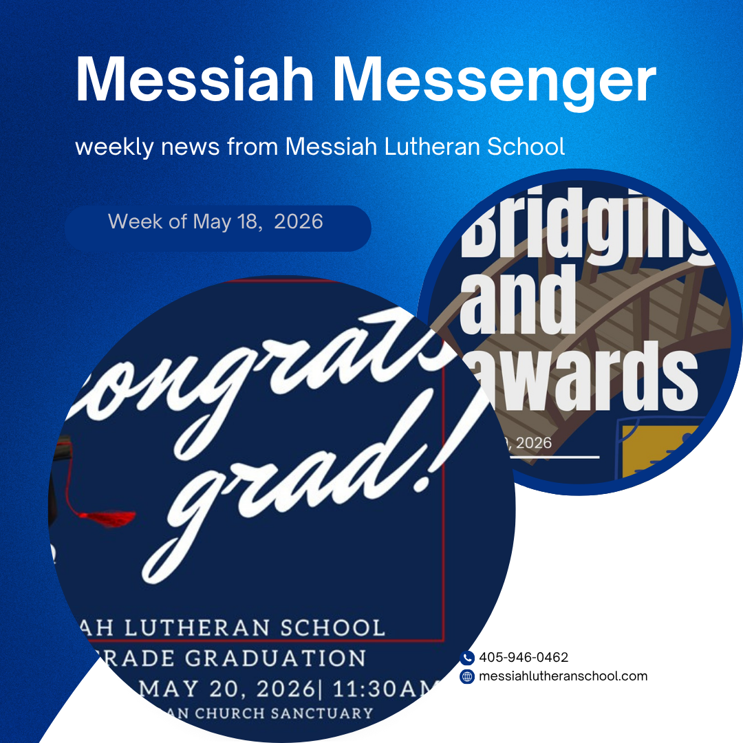 Messiah Messenger for the week of May 18, 2026