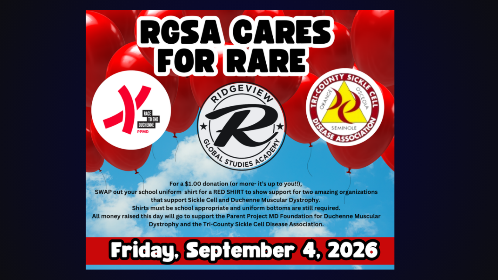 Cares for Rares Flyer