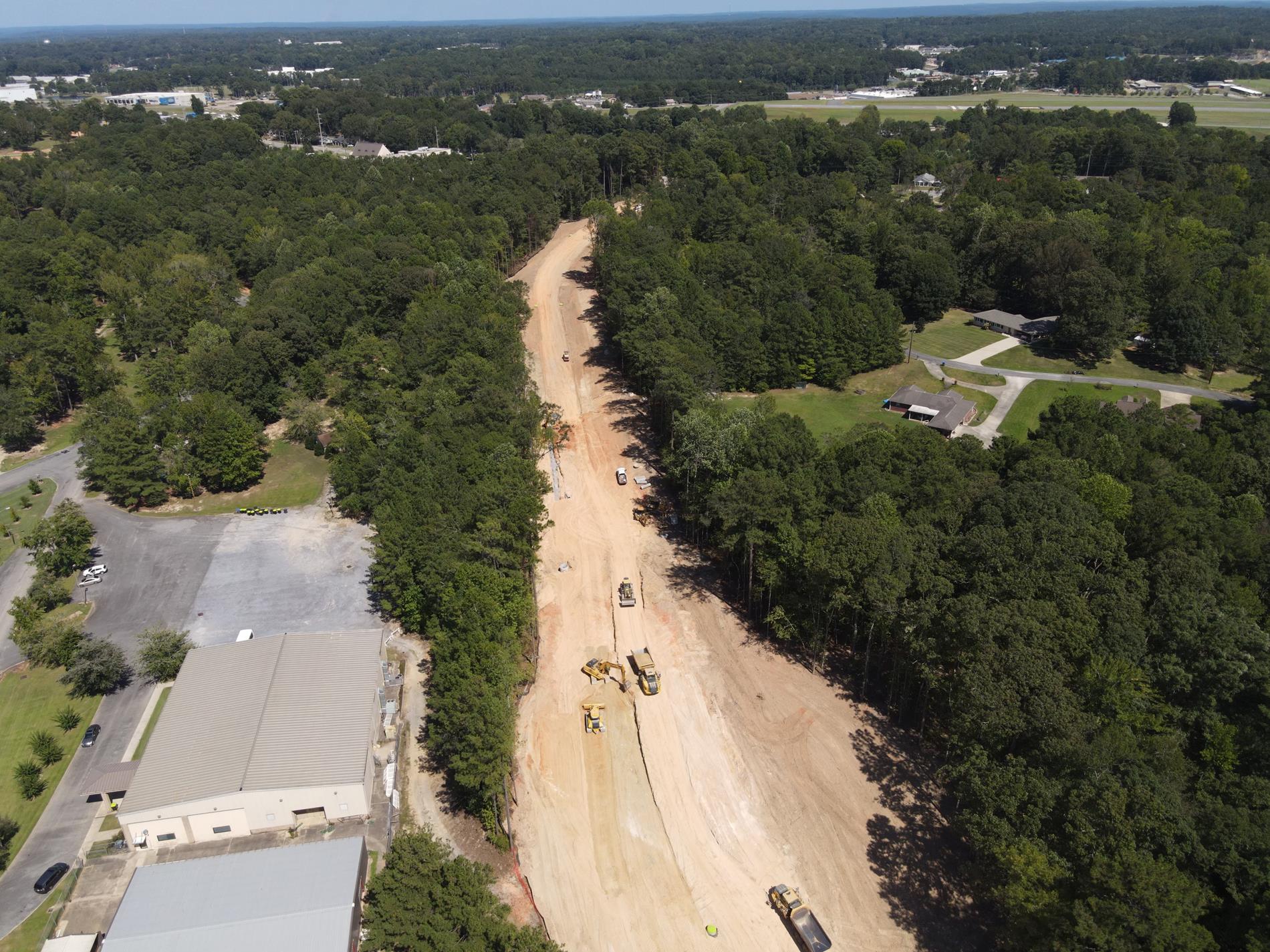 aerial road  photo for new high school